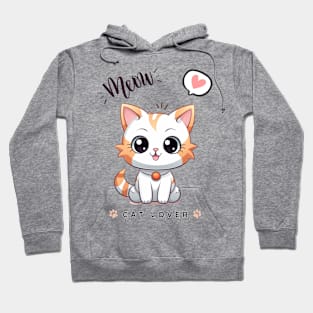 kawaii cute cat Hoodie